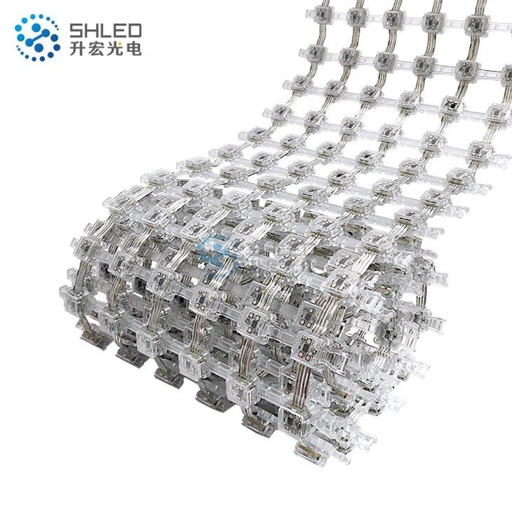 شفاف میش پردے کی قیادت میں ڈسپلے اسکرین